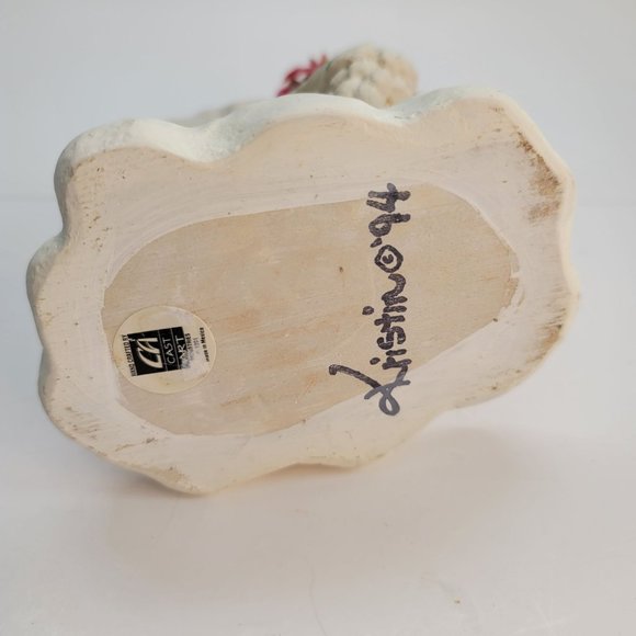 Dreamsicles Angel in Red Sleigh Winter Stamped Figurine Cast Art 1994 JJ3272 - Picture 7 of 7